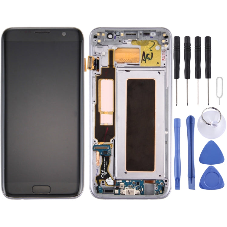 Original LCD Screen and Digitizer Full Assembly with Frame & Charging Port Board & Volume Button & Power Button For Galaxy S7 Edge / G935F, For Samsung Galaxy S7 Edge / G935F, For Galaxy S7 Edge / G935F (Frame), For Galaxy S7 Edge /G935F