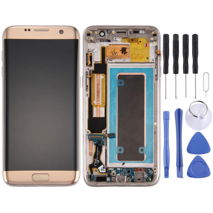 Écran LCD et numériseur d'origine pour Galaxy S7 Edge / G935A, avec châssis, port de charge, boutons de volume et d'alimentation, pour Samsung Galaxy S7 Edge / G935A, pour Galaxy S7 Edge / G935A (châssis), pour Galaxy S7 Edge / G935A