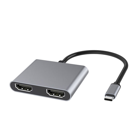 Station d'accueil HUB USB-C / Type-C multifonction 4-en-1 vers PD USB-C / Type-C + USB 3.0 + Double HDMI
