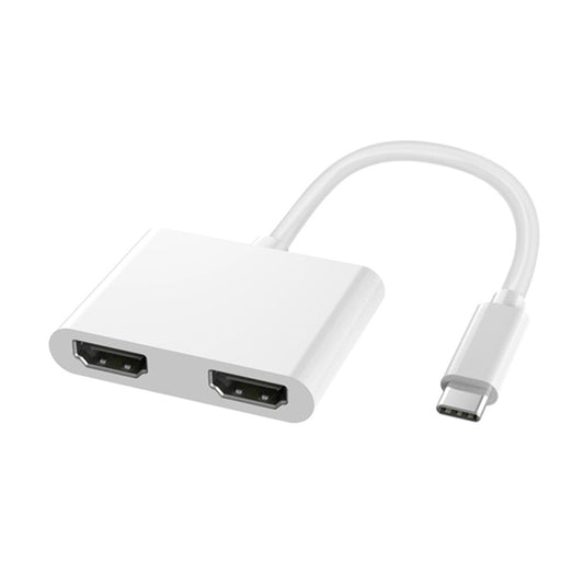 Station d'accueil HUB USB-C / Type-C multifonction 4-en-1 vers PD USB-C / Type-C + USB 3.0 + Double HDMI