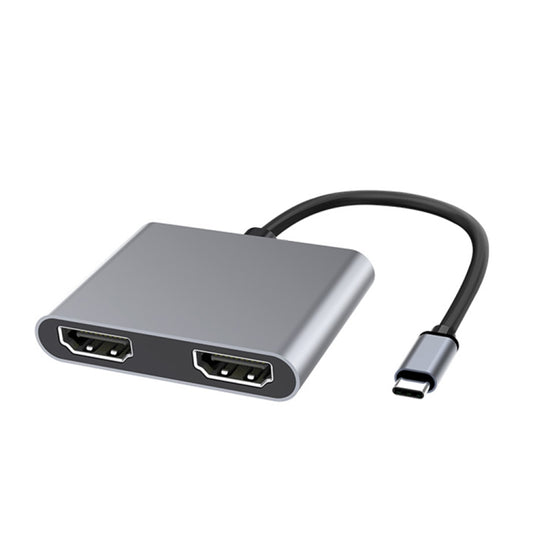 Station d'accueil HUB double HDMI USB-C / Type-C multifonction 2 en 1