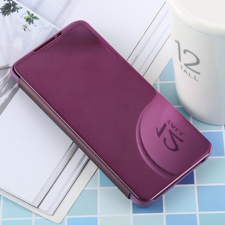Étui en cuir PU électroplaqué à rabat horizontal miroir pour Galaxy S10, avec support, Pour Galaxy S10