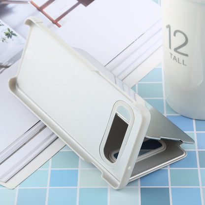 Étui en cuir PU électroplaqué à rabat horizontal miroir pour Galaxy S10, avec support, Pour Galaxy S10