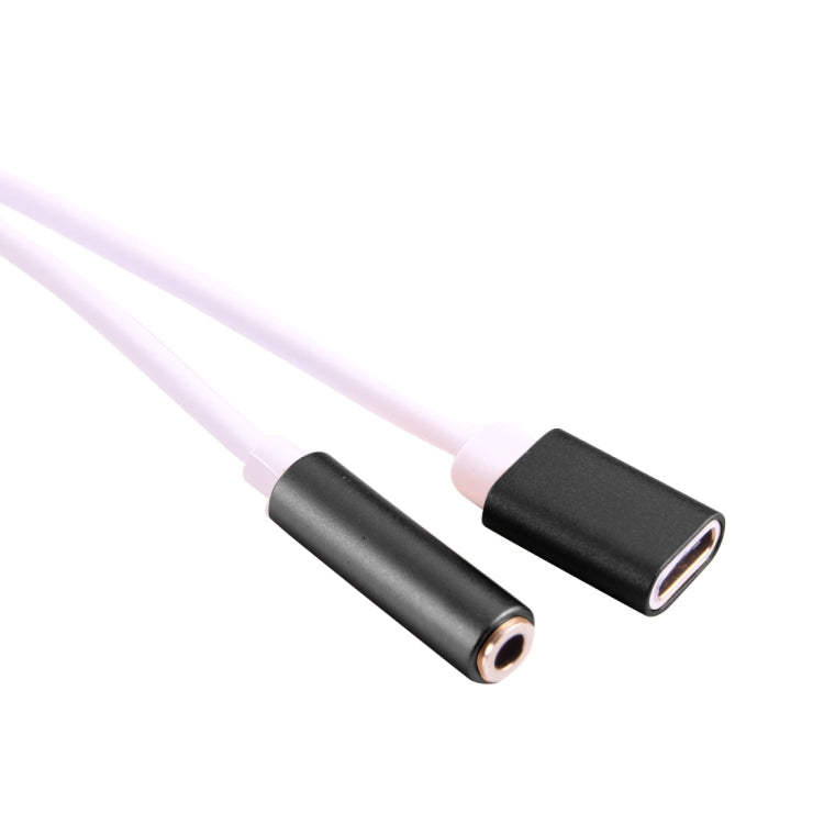 Adaptador de audio USB-C/Tipo-C macho a 3,5 mm hembra y Tipo-C hembra