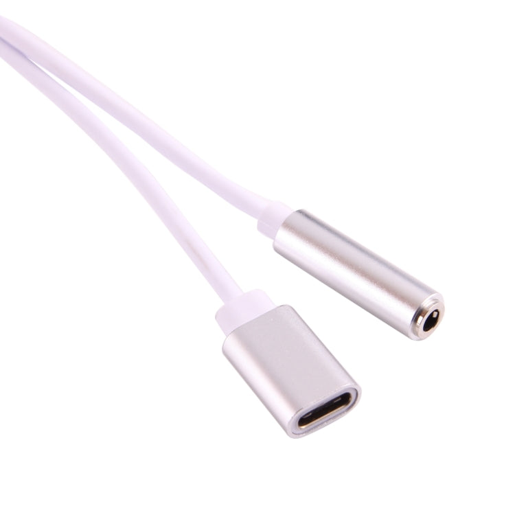 USB-C / Type-C Male to 3.5mm Female & Type-C Female Audio Adapter