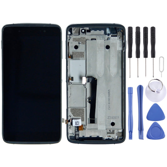 LCD Screen and Digitizer Full Assembly with Frame for Alcatel One Touch Idol 4 LTE / 6055, Idol 4 LTE / 6055