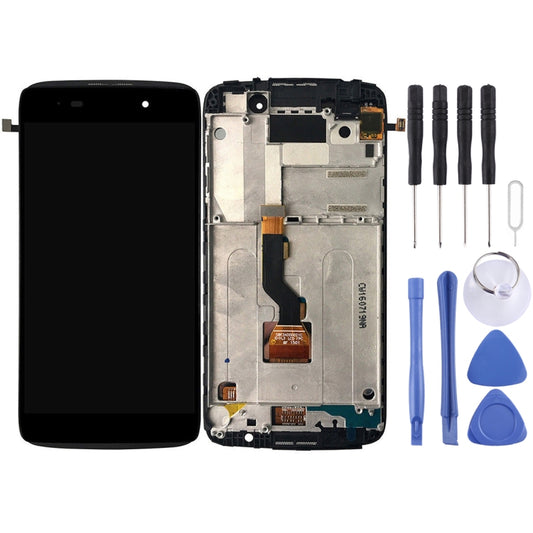 for Alcatel One Touch Idol 3 4.7 LTE / 6039 LCD Screen and Digitizer Full Assembly with Frame, Idol 3 4.7 LTE / 6039