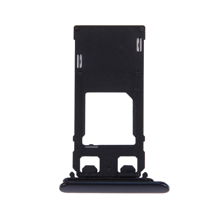 SIM Card Tray + Micro SD Card Tray for Sony Xperia XZ (Single SIM Version), For XZ Single SIM, For Xperia XZ Single SIM Black