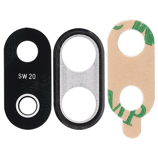 For Huawei P20 Lite 10pcs Back Camera Bezel with Lens Cover & Adhesive, For Huawei P20 Lite with Lens, Huawei P20 Lite
