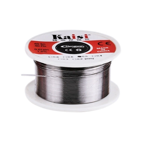 Kaisi Fil à souder étain-plomb 0,6 mm avec âme de colophane pour travaux de soudure, 50 g, 0,6 mm 50 g