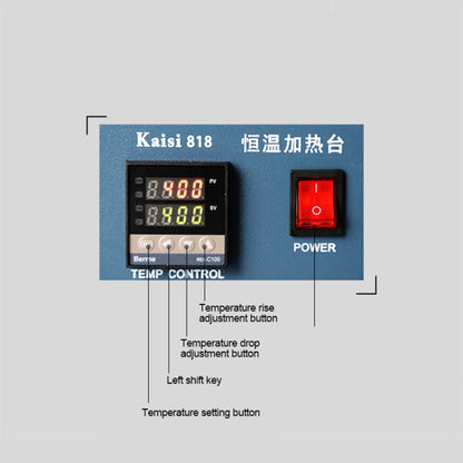 Station de chauffage Kaisi 818, plaque chauffante à température constante, prise US, Kaisi 818, prise US, Kaisi 818, prise UE