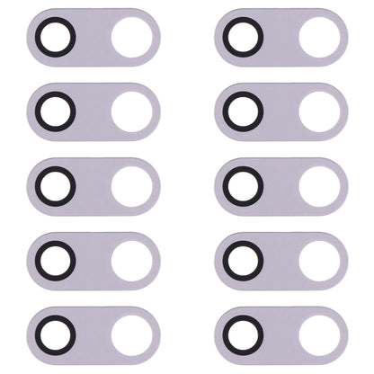 10 PCS Back Camera Lens for LG V30 H930 H933, For LG V30 (Black), For LG V30 (Silver)