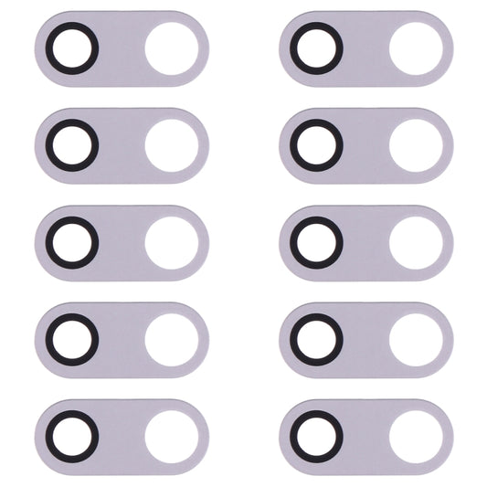 10 PCS Back Camera Lens for LG V30 H930 H933, For LG V30 (Silver), For LG V30 (Black)