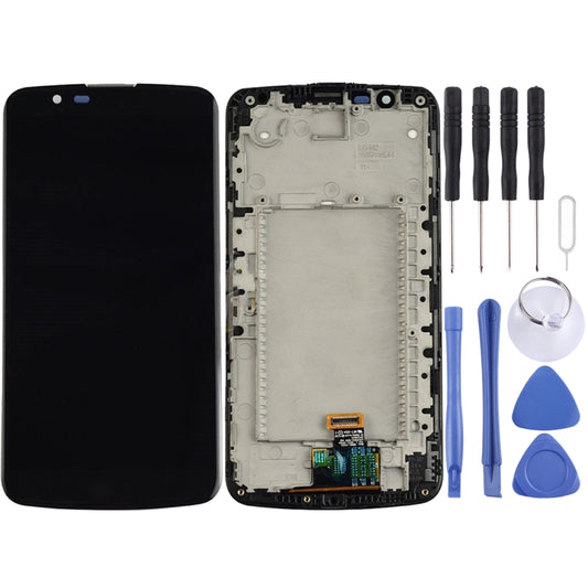 LCD Screen and Digitizer Full Assembly with Frame for LG K10 , For LG K10, For K10 with Frame White