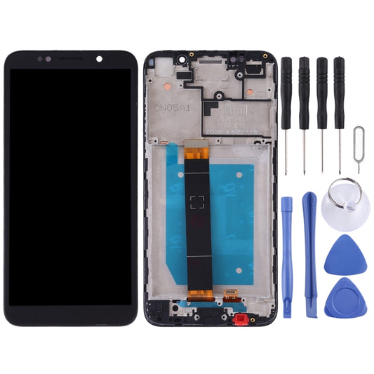 LCD Screen and Digitizer Full Assembly with Frame for Huawei Y5 Prime (2018)