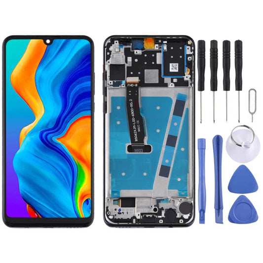 LCD-Bildschirm und Digitizer vollständige Baugruppe mit Rahmen für Huawei P30 Lite / Nova 4e (RAM 6G / High Version), Für Huawei P30 Lite(High Version)