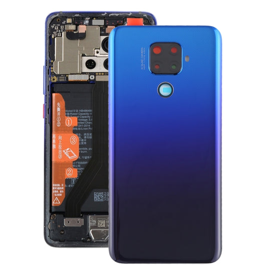 Coque arrière de batterie d'origine avec cadre d'objectif d'appareil photo pour Huawei Mate 30 Lite, Pour Huawei Mate 30 Lite(Original)