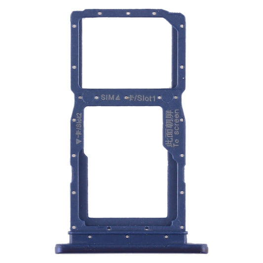 SIM-Kartenhalterung + SIM-Kartenhalterung / Micro-SD-Kartenhalterung für Huawei Honor 9X / Honor 9X Pro, für Huawei Honor 9X, für Huawei Honor 9X (Dunkelblau), für Huawei Honor 9X (Hellblau)