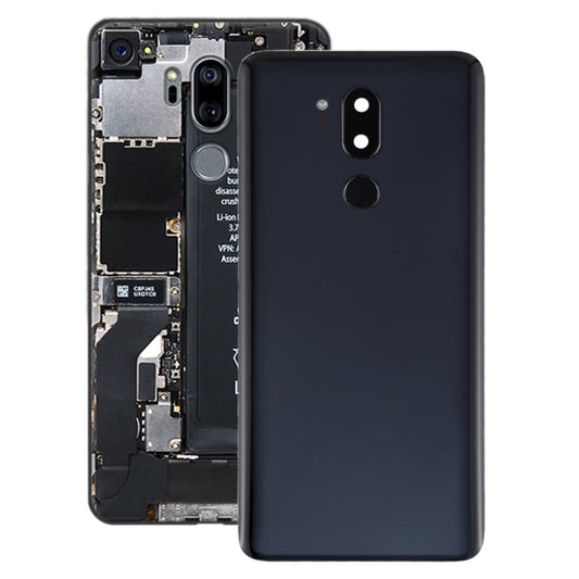 Cache batterie avec lentille de caméra et capteur d'empreintes digitales pour LG G7 ThinQ / G710 / G710EM / G710PM / G710VMP, Pour LG G7 ThinQ