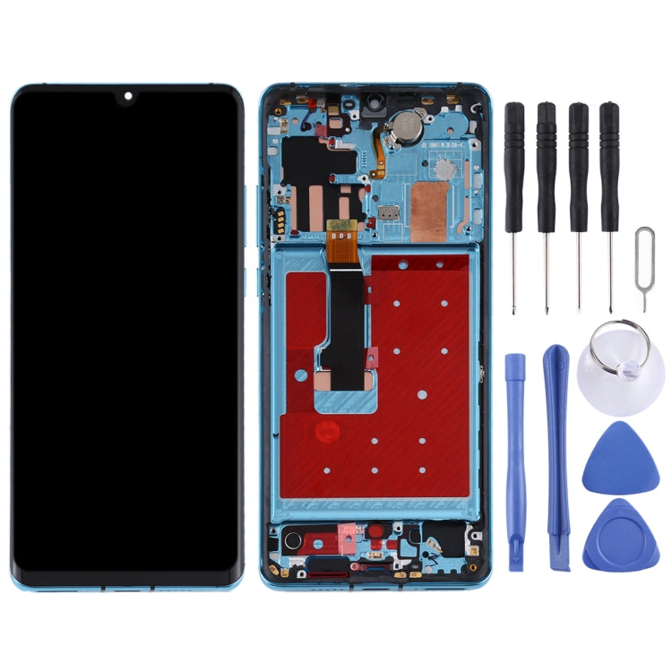LCD Screen and Digitizer Full Assembly with Frame for Huawei P30 Pro