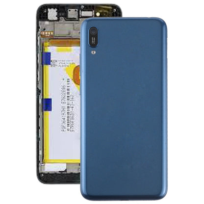 Cache batterie avec cadre d'objectif d'appareil photo et boutons latéraux pour Huawei Enjoy 9e, Pour Huawei Enjoy 9e, Pour Enjoy 9e (Café)