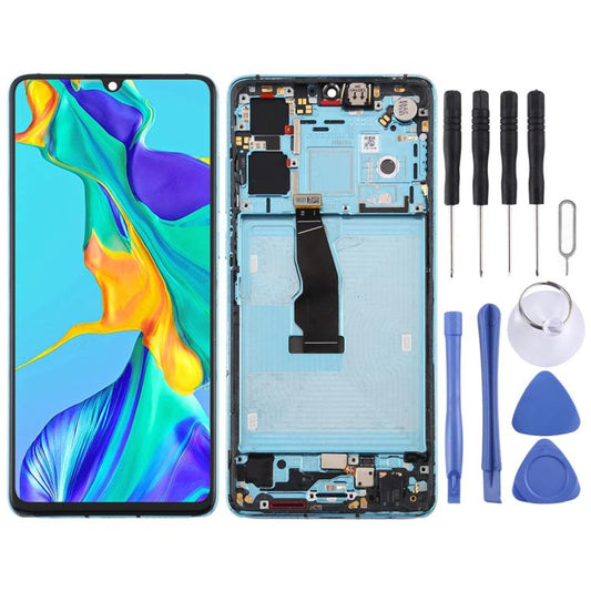 Complete LCD-scherm en digitizer met frame voor Huawei P30, voor P30, voor Huawei P30 (Breathing Crystal)