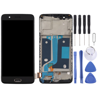 Pantalla LCD TFT y digitalizador completo con marco para OnePlus 5 A5000.