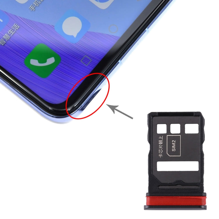 SIM Card Tray + SIM Card Tray for Honor V30 Pro / Honor V30, For Honor V30 Pro, For Huawei Nova 6, For Honor V30 Pro (Dark Blue)