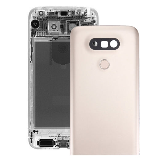 Carcasa trasera metálica con lente de cámara y botón de huella dactilar para LG G5