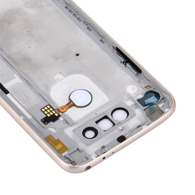 Carcasa trasera metálica con lente de cámara y botón de huella dactilar para LG G5