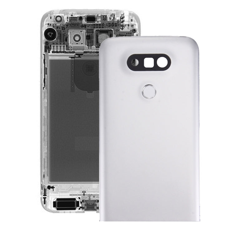 Carcasa trasera metálica con lente de cámara y botón de huella dactilar para LG G5