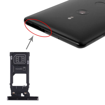 SIM Card Tray + Micro SD Card Tray for Sony Xperia XZ3, For Sony Xperia XZ3 (Purple), For Sony Xperia XZ3
