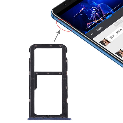 SIM Card Tray + SIM Card Tray / Micro SD Card Tray for Huawei Honor Play 7X, For Honor Play 7X, For Huawei Play 7X
