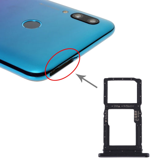 SIM Card Tray + SIM Card Tray / Micro SD Card Tray for Huawei P smart Pro 2019, For Huawei P smart Pro 2019