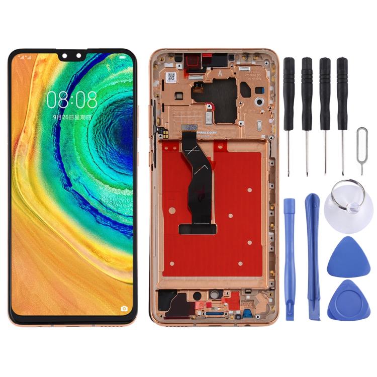 LCD Screen and Digitizer Full Assembly with Frame for Huawei Mate 30, For Huawei Mate 30, For Huawei Mate 30(Green), For Huawei Mate 30(Orange)
