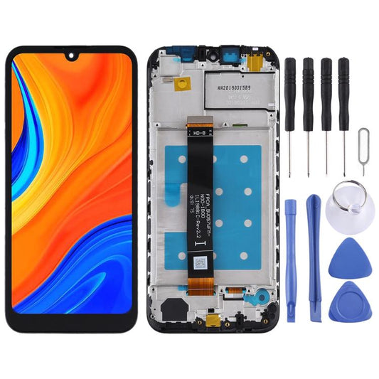 LCD-Bildschirm und Digitizer-Komplettset mit Rahmen für Huawei Y5 (2019), Für Huawei Y5 (2019)