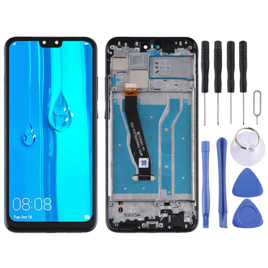 LCD-Bildschirm und Digitizer-Komplettset mit Rahmen für Huawei Y9 (2019), Für Huawei Y9 (2019)