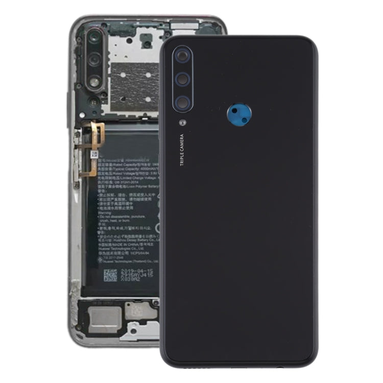 Cache batterie arrière d'origine avec cadre de lentille d'appareil photo pour Huawei Y6p, pour Huawei Y6p (Original)