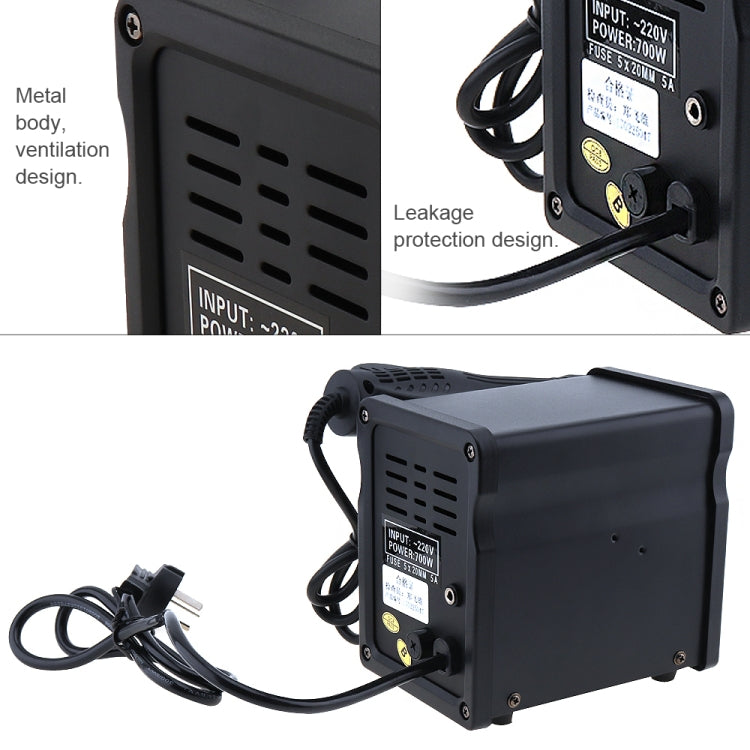 Station de soudage à air chaud CMS Kaisi K-858D avec affichage numérique LED, température réglable pour dessoudage + buses à air, prise EU, K-858D, prise EU, K-858D, prise US