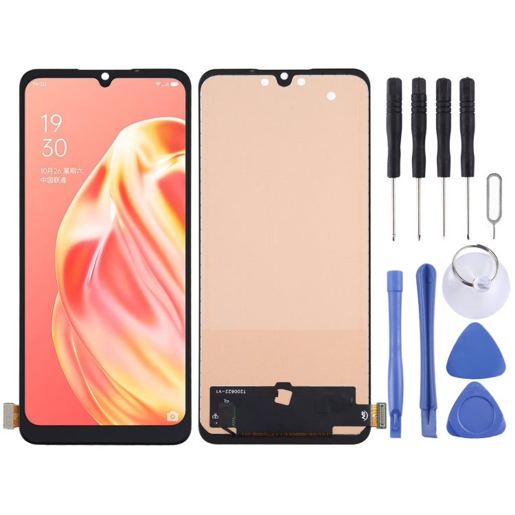 Écran LCD et numériseur TFT complet pour OPPO Reno3 / A91 / F15 / F17, ne prenant pas en charge l'identification par empreinte digitale, pour OPPO Reno3 / A91(TFT)