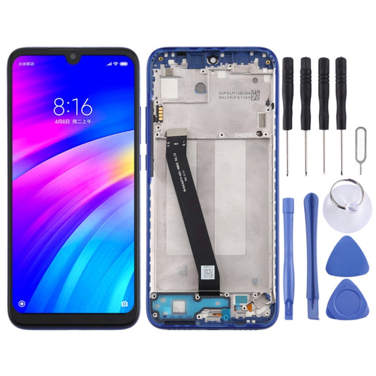 LCD Screen and Digitizer Full Assembly with Frame for Xiaomi Redmi 7, For Xiaomi Redmi 7
