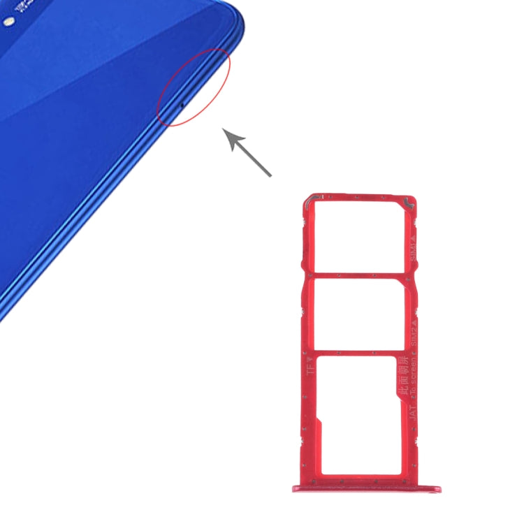 درج بطاقة SIM + درج بطاقة SIM + بطاقة Micro SD لهاتف Huawei Honor Play 8A، لهاتف Huawei Honor Play 8A، لهاتف Huawei Play 8A