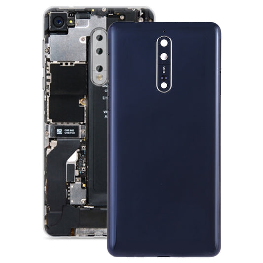 Cache de batterie avec cadre de lentille de caméra et boutons latéraux pour Nokia 8, Nokia 8