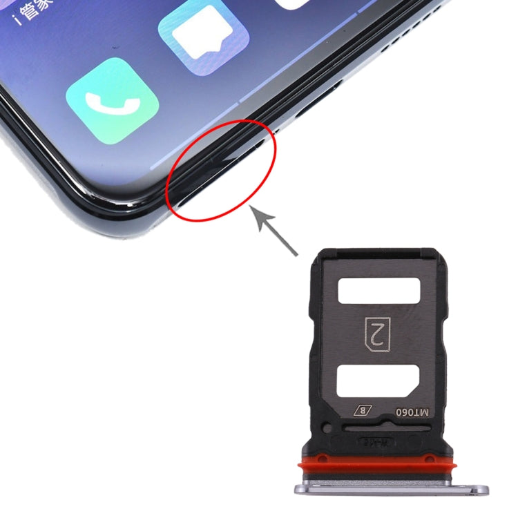 Pour vivo X30 Plateau de carte SIM + Plateau de carte SIM, pour vivo X30