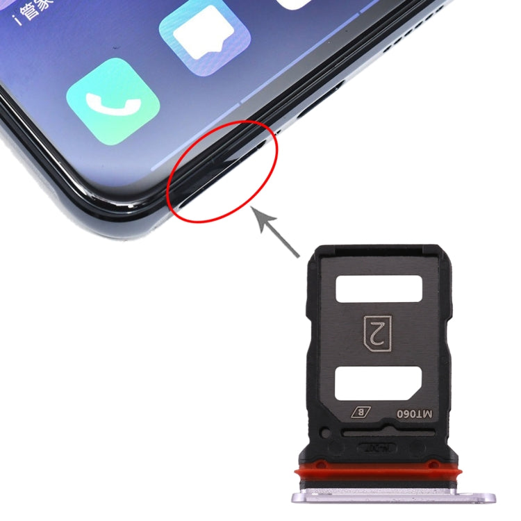 Pour vivo X30 Plateau de carte SIM + Plateau de carte SIM, pour vivo X30