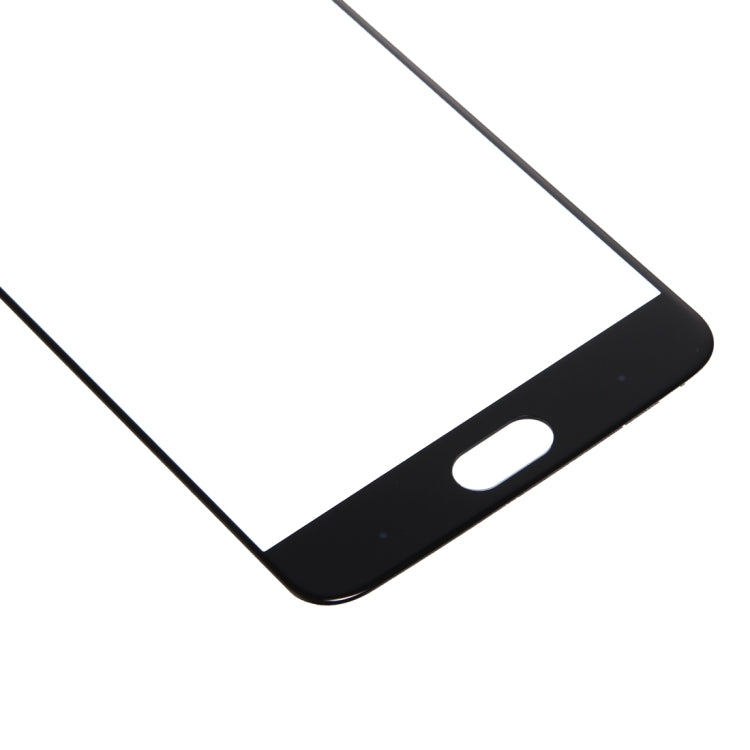 Lente de cristal exterior de la pantalla frontal del OnePlus 5, color negro y blanco.