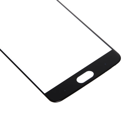 Lente de cristal exterior de la pantalla frontal del OnePlus 5, color negro y blanco.