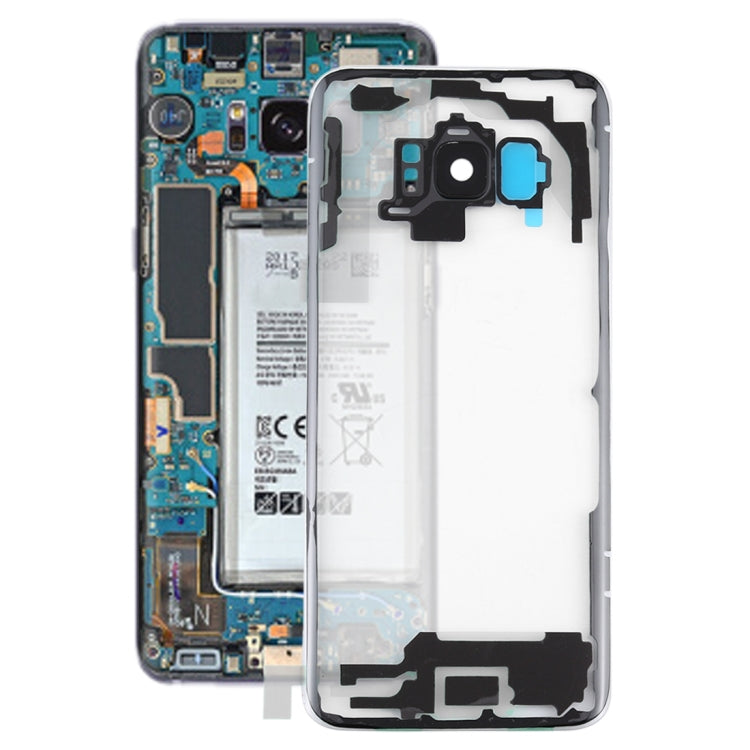 For Samsung Galaxy S8 / G950 G950F G950FD G950U G950A G950P G950T G950V G950R4 G950W G9500 Transparent Battery Back Cover with Camera Lens Cover , For Galaxy S8