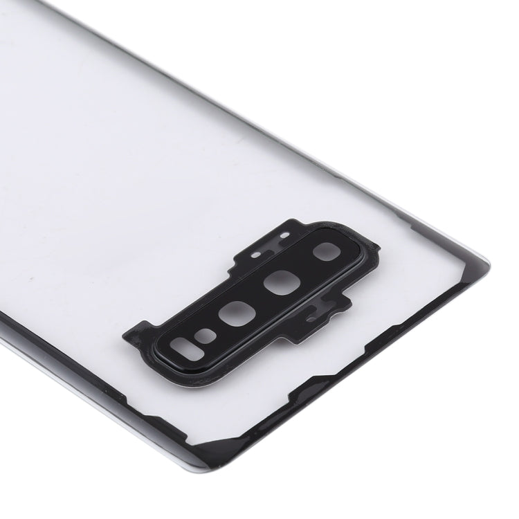 For Samsung Galaxy S10+ SM-G9750 G975F Transparent Battery Back Cover with Camera Lens Cover , For Galaxy S10+