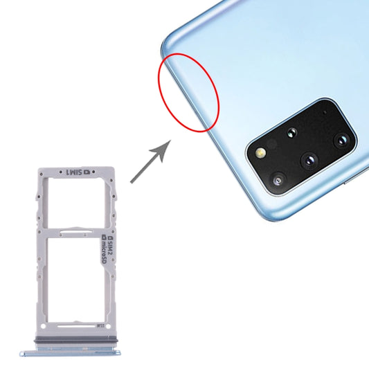Pour Samsung Galaxy S20+ / Galaxy S20 Ultra Tiroir Carte SIM + Tiroir Carte SIM / Tiroir Carte Micro SD, Pour Samsung Galaxy S20+(Double), Pour Samsung Galaxy S20+(Double), Pour Samsung Galaxy S20+(Double SIM)